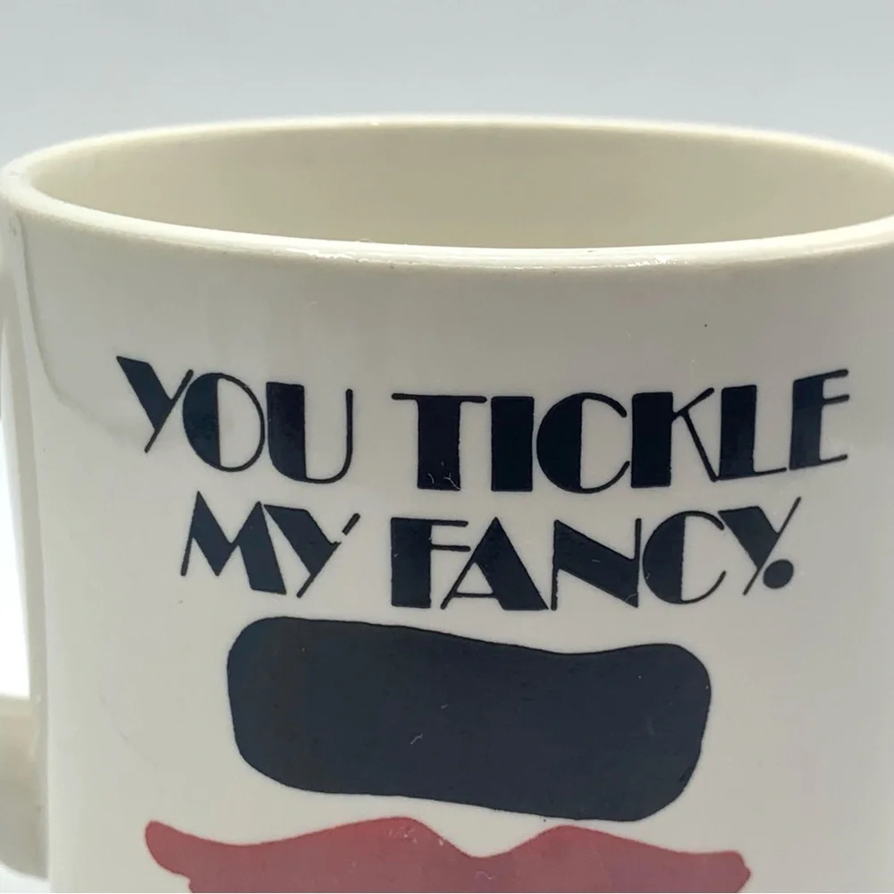 Vintage “You Tickle My Fancy” Hot Lips by Doug Wilson Mug 80s